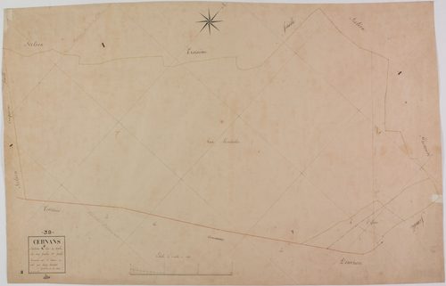 Cernans, section A, le Nord, feuille 2.