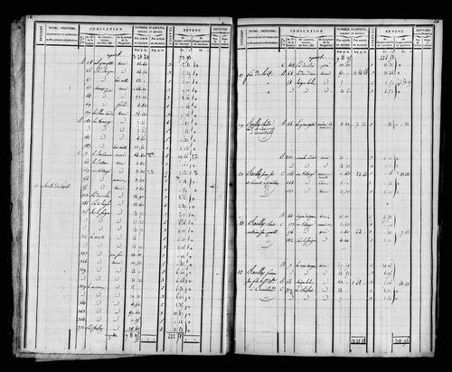 Etat de sections et matrice foncière.