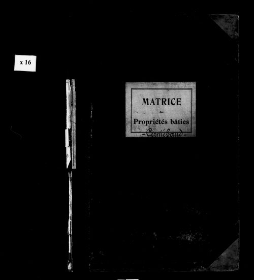 Matrice des propriétés bâties.