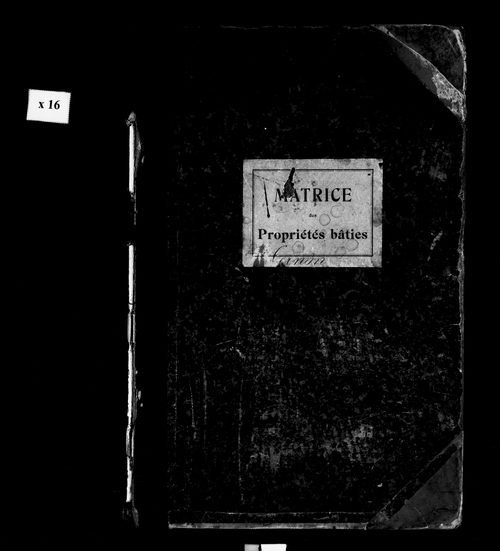 Matrice des propriétés bâties.