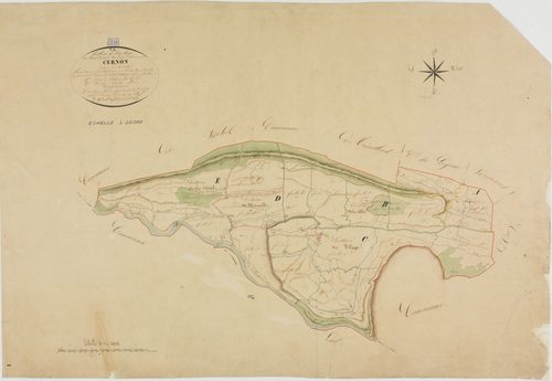 Cernon, tableau d'assemblage. géomètre : Guyard et Chaunet