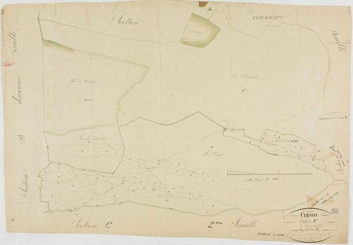 Cernon, section B, feulle 1.géomètre : [Guyard ou Chaunet ?]