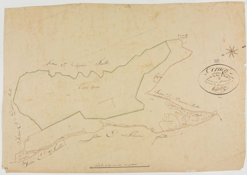 Cernon, section E, la Fin d"Aval, feuille 3.géomètre : F. Chaunet fils