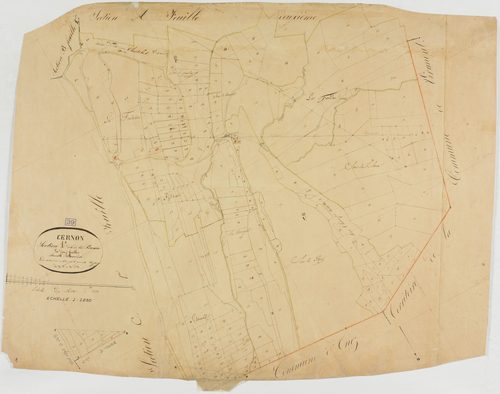 Cernon, section A, la Prairie, feuille 1.géomètre : [Guyard ou Chaunet ?]