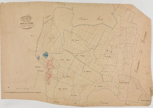 Cesancey, section A, le Levant, feuille 2.géomètre : Dussauget