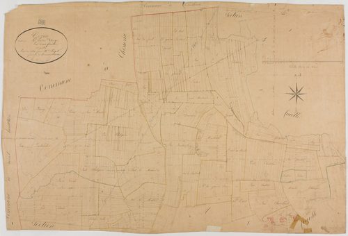 Cézia, section A, le Village, feuille 1.géomètre : Paget