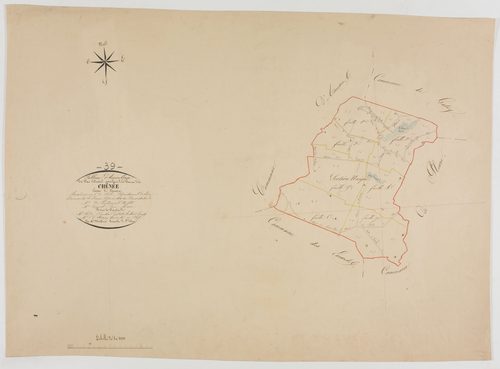 Chaînée-des-Coupis (La), tableau d'assemblage.géomètre : Mathieu