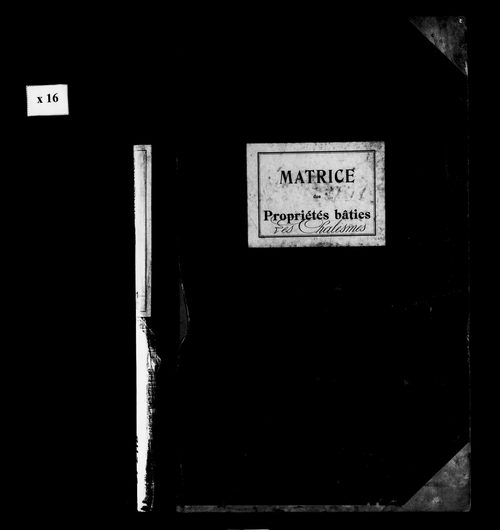 Matrice des propriétés bâties.