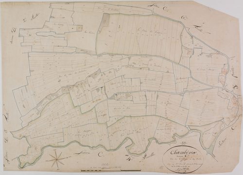 Chambéria, section C, le Village, feuille 5.géomètre : Chaunet François