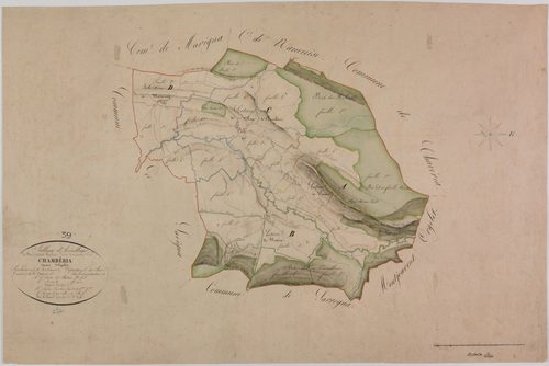 Chambéria, tableau d'assemblage. géomètre : Chaunet [aîné ?]