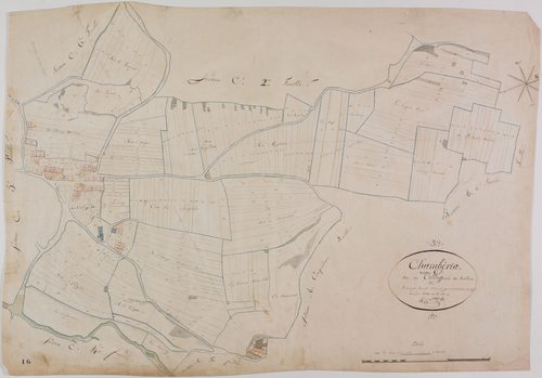 Chambéria, section C, le Village, feuille 3.géomètre : Chaunet François