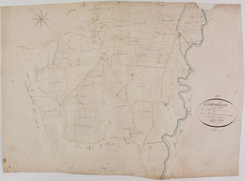 Chambéria, section A, Sancia, feuille 5.géomètre : Chaunet François
