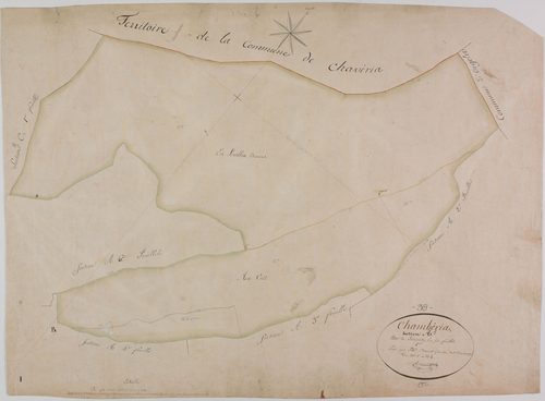 Chambéria, section A, Sancia, feuille 1.géomètre : Chaunet François