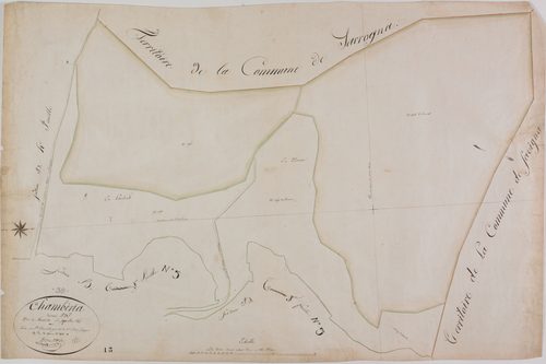 Chambéria, section B, Messia, feuille 7.géomètre : Chaunet François
