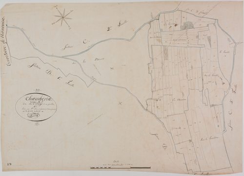 Chambéria, section C, le Village, feuille 6.géomètre : Chaunet François