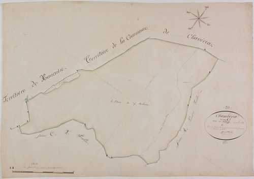 Chambéria, section C, le Village, feuille 1.géomètre : Chaunet François