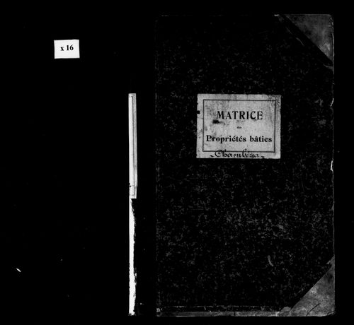 Matrice des propriétés bâties.