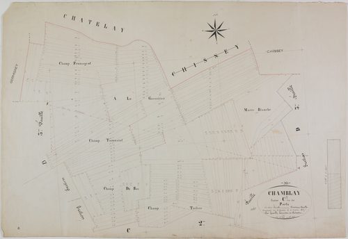 Chamblay, section C, les Ports, feuille 3.