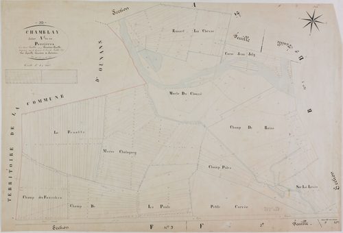 Chamblay, section A, les Perrières, feuille 1.