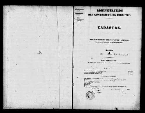 Etat de sections.