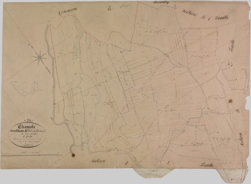 Chamole, section A, le Couchant, feuille 1.