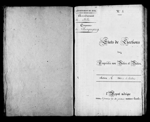 Etat de sections.