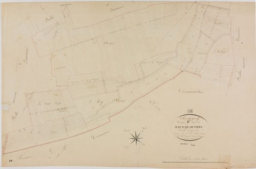 Champagney, section D, les Maux Quartiers, feuille 5.géomètre : Parent
