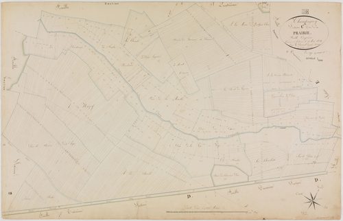 Champagney, section C, la Prairie, feuille 5.géomètre : Parent