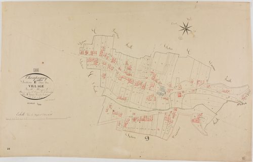 Champagney, section E, le Village, feuille 1.géomètre : Godefin