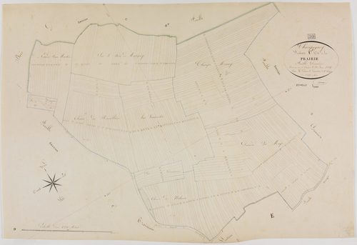 Champagney, section C, la Prairie, feuille 2.géomètre : Parent