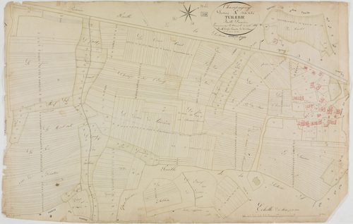 Champagney, section A, la Tuilerie, feuille 2.géomètre : Godefin