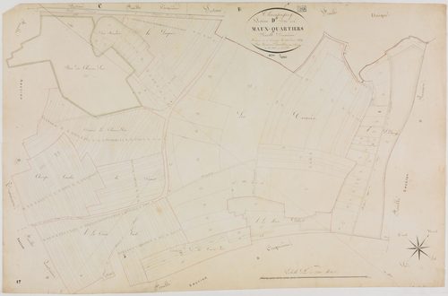 Champagney, section D, les Maux Quartiers, feuille 2.géomètre : Parent