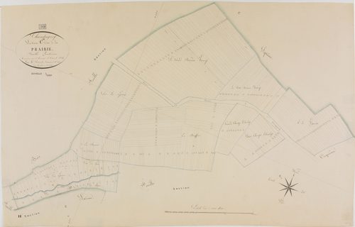 Champagney, section C, la Prairie, feuille 4.géomètre : Parent