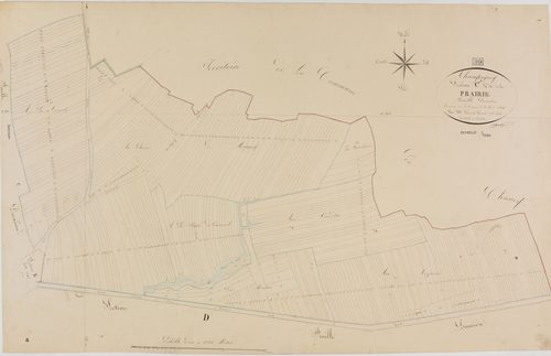Champagney, section C, la Prairie, feuille 1.géomètre : Parent
