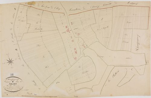 Champagney, section B, Nilieu, feuille 1.géomètre : Godefin