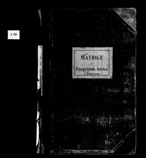 Matrice des propriétés bâties.