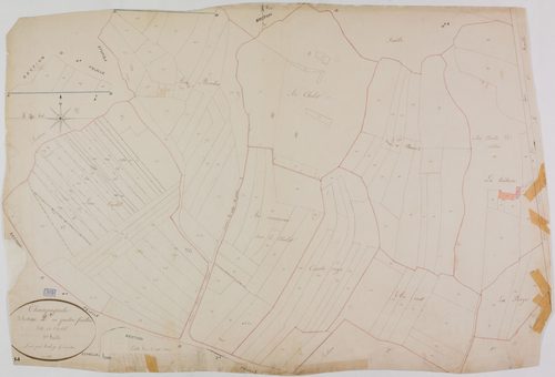 Champagnole, section D, Curtil, feuille 3.
