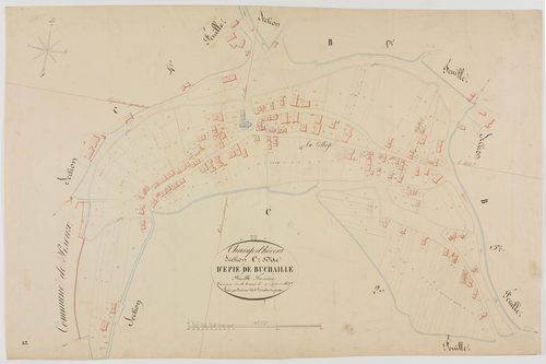 Champdivers, section C, Epie de la Buchaille, feuille 3.géomètre : Duchesne cadet