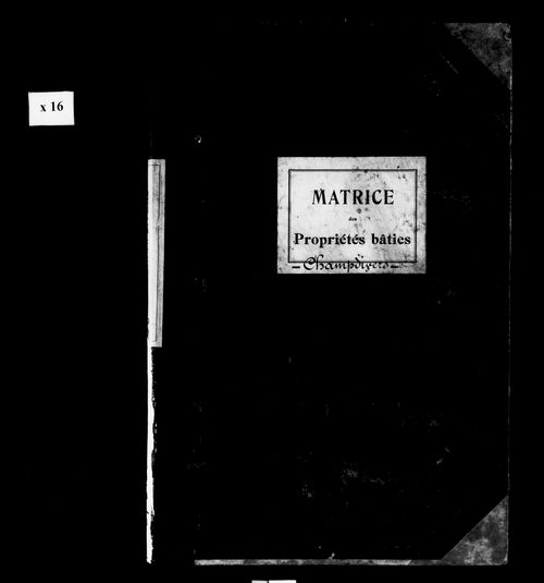 Matrice des propriétés bâties.