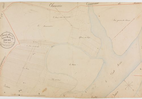Champdivers, section A, le Doubs, feuille 5.géomètre : Duchesne cadet