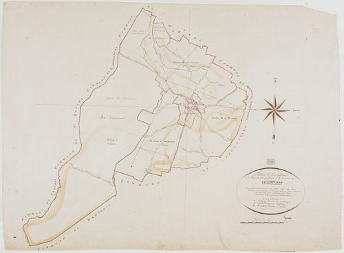 Champvans, tableau d'assemblage.géomètre : Tabey