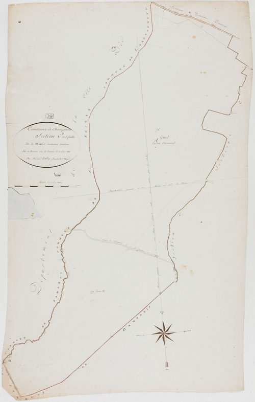 Champvans, section C, Miarle, feuille 2.géomètre : Tabey