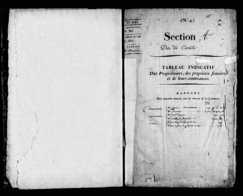 Etat de sections.