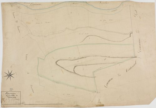 Chancia, section A, le Village, feuille 1.géomètre : Grenier