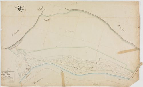 Chancia, section A, le Village, feuille 3.géomètre : Grenier