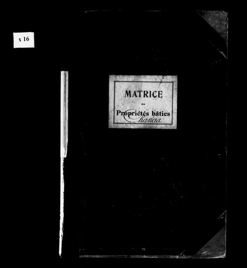 Matrice des propriétés bâties.