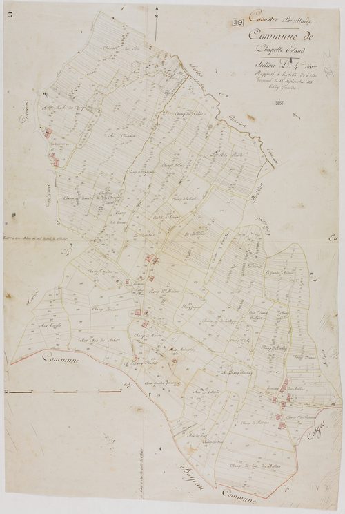 Chapelle-Voland, section D, feuille 4.géomètre : Tabey