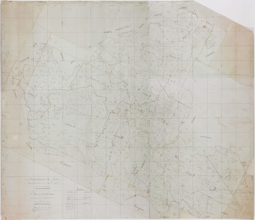Chapelle-Voland, à l'encre, par Lebeau, 173 cm x 149 cm.