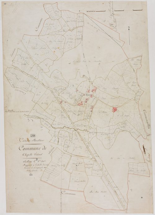 Chapelle-Voland, section C, feuille 2.géomètre : Tabey