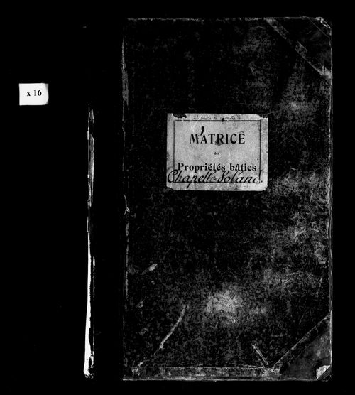 Matrice des propriétés bâties.